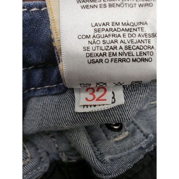 Miss Me Jeans, Size 32, Mid-Rise, Skinny, 34W x 32L, Bedazzled, Distressed - Picture 4 of 4